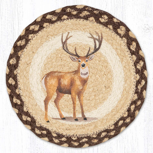 MSPR-518 Stag Printed Round Trivet 10"x10"