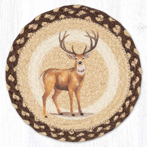MSPR-518 Stag Printed Round Trivet 10"x10"