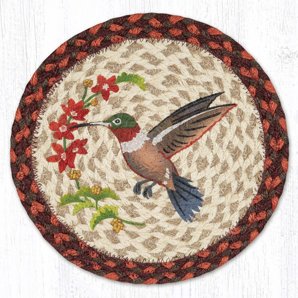 MSPR-717 Wildlife Hummingbird Printed Round Trivet 10"x10"