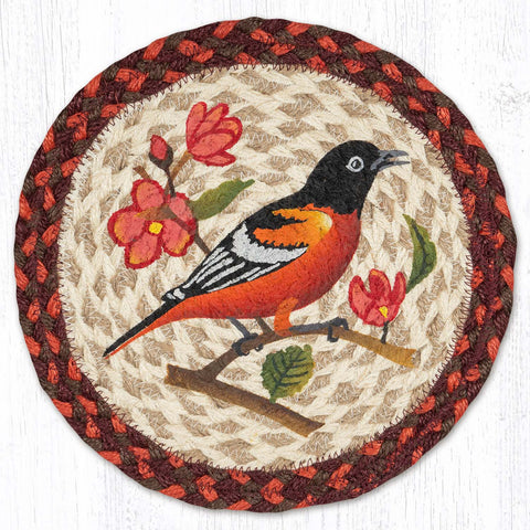 MSPR-717 Wildlife Oriole Printed Round Trivet 10"x10"