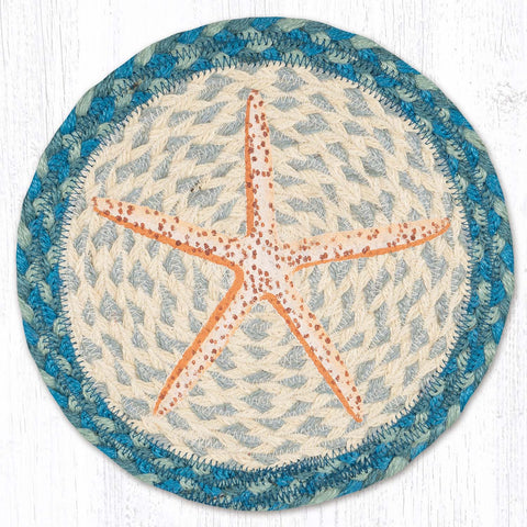 MSPR-866 Pencil Starfish Printed Round Trivet 10"x10"