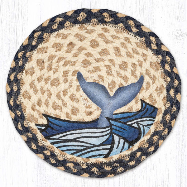 MSPR-868 Whale Tail Printed Round Trivet 10"x10"