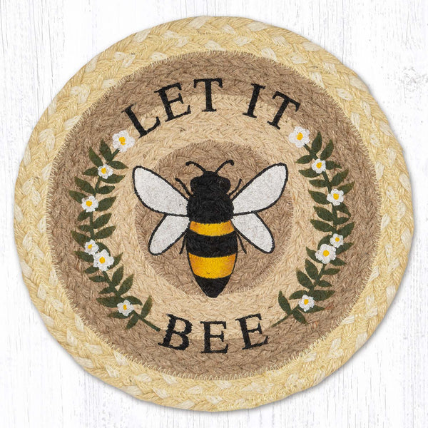 MSPR-880 Let It Bee Printed Round Trivet 10"x10"
