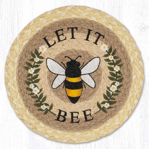 MSPR-880 Let It Bee Printed Round Trivet 10"x10"