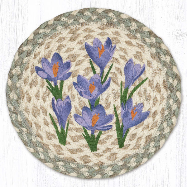MSPR-887 Crocus Printed Round Trivet 10"x10"