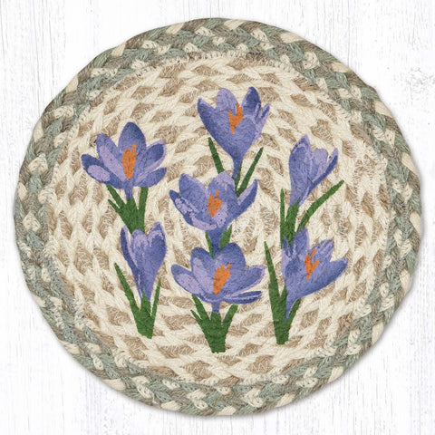 MSPR-887 Crocus Printed Round Trivet 10"x10"