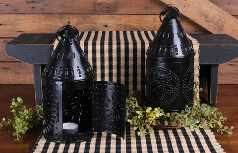 Punched Star Lantern 9"x4"