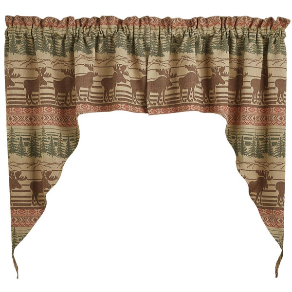 Moose Jacquard Swags 72X36