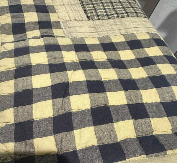 My Country Twin Quilt 70Wx90L (Dark Navy)