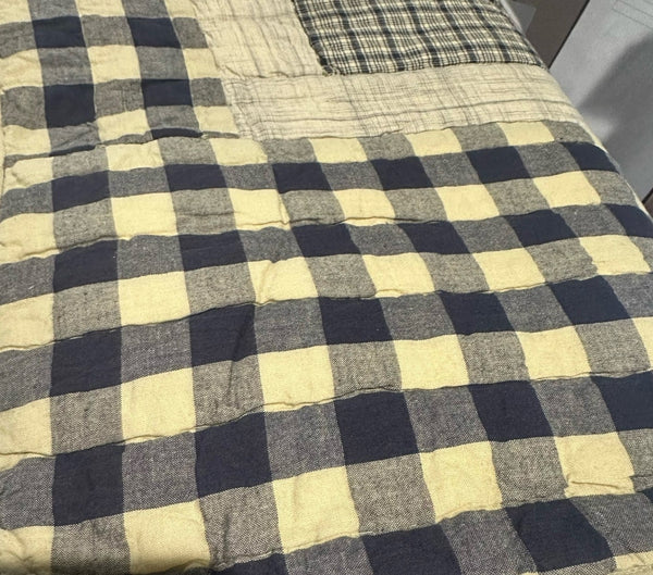 My Country Fabric Euro Sham 26x26 (Dark Navy)