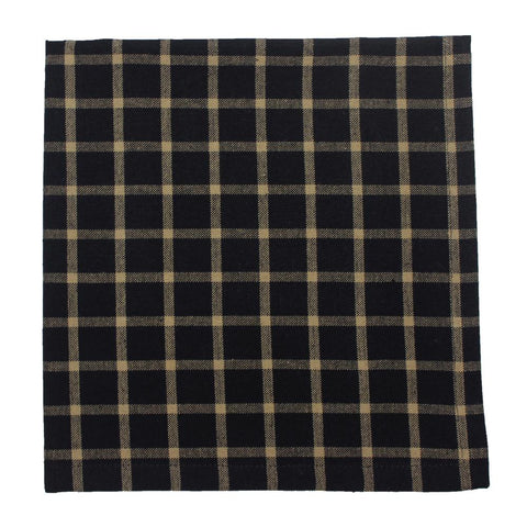 Black & Tan Napkin (set of 6)