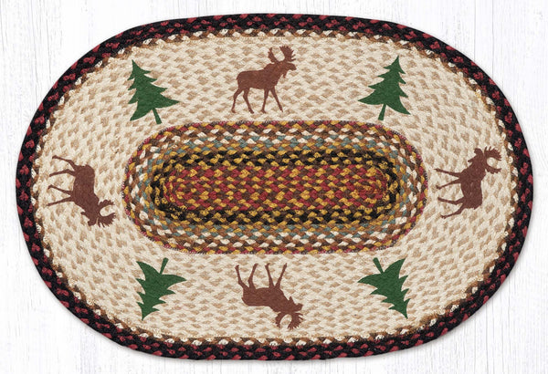 OP-319 Moose and Tree Oval Patch 20"x30"