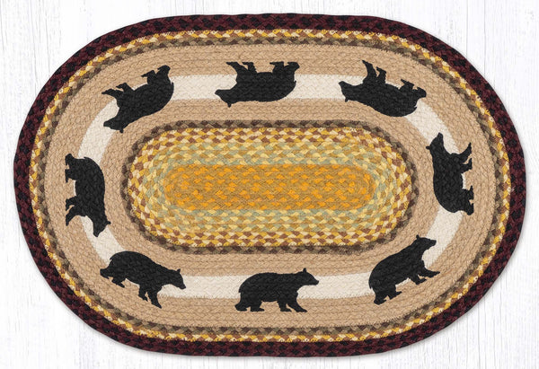 OP-395 Cabin Bear 2 Oval Patch 20"x30"