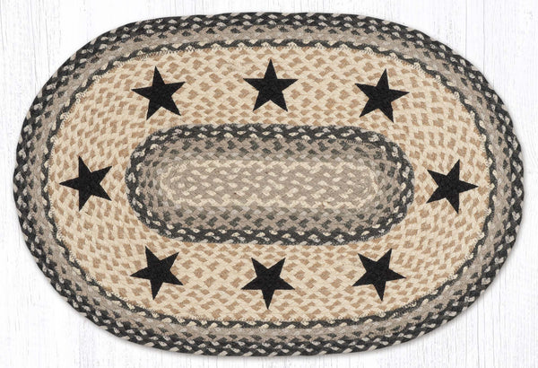 OP-890 Black Stars Oval Patch 20"x30"