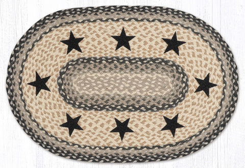 OP-890 Black Stars Oval Patch 20"x30"