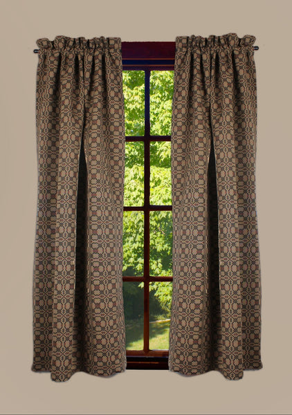 Kendall Jacquard Black 63" Panels