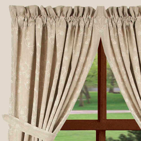 Candlewicking Taupe 63"Panel
