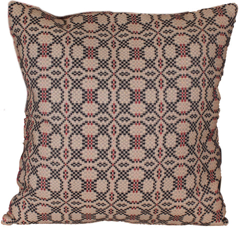 Kendall Jacquard Black Pillow Cover 18"