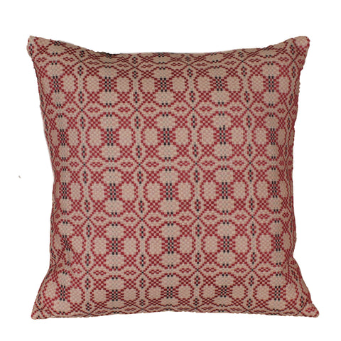 Kendall Jacquard Red Pillow COVER 18"
