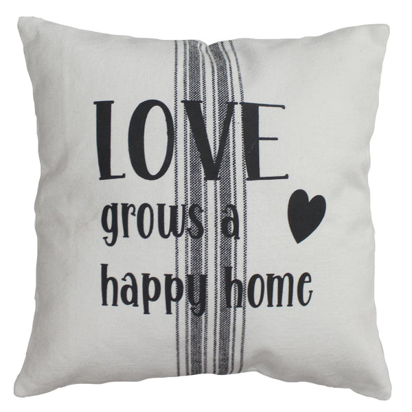 Love Grain Sack 14"x14" Pillow