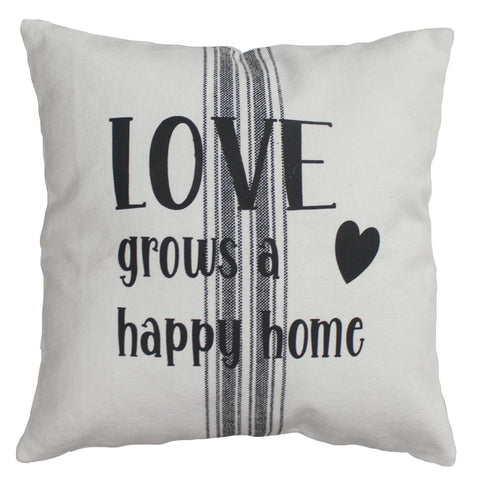 Love Grain Sack 14"x14" Pillow