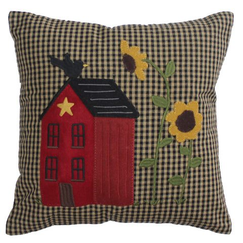 Home Sampler 14x14 Pillow. See website for free shipping offer. Primitive Country Farmhouse Home Decor. 