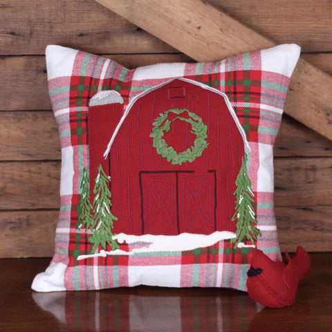Tree Farm Barn Pillow 14"x14"