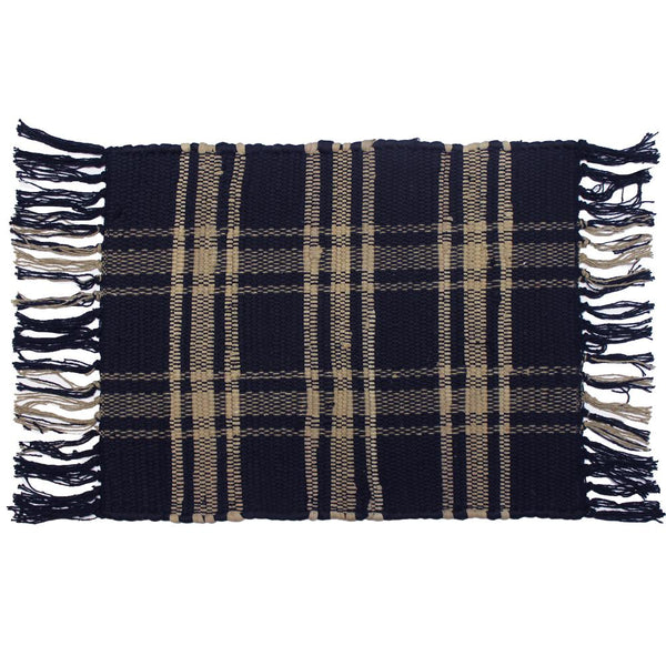 Black & Tan Chindi Placemat (set of 6)