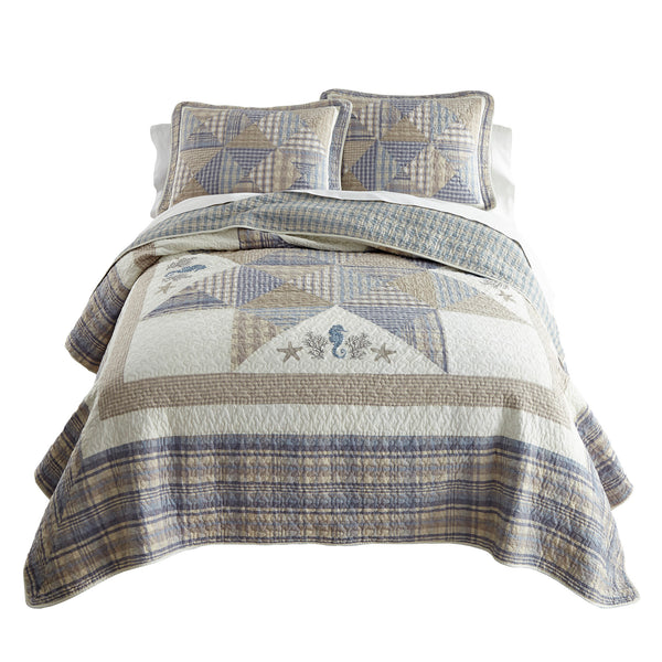 Coastal Star Queen Quilt Set