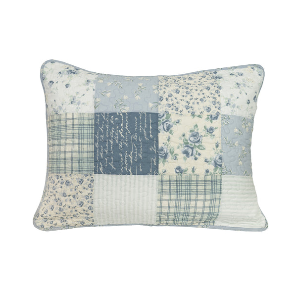 Blue Pastures Cotton Patchwork Quilt Set – Twin