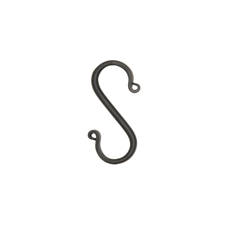Wrought Iron Small Forged S-Hooks (Set of 6)