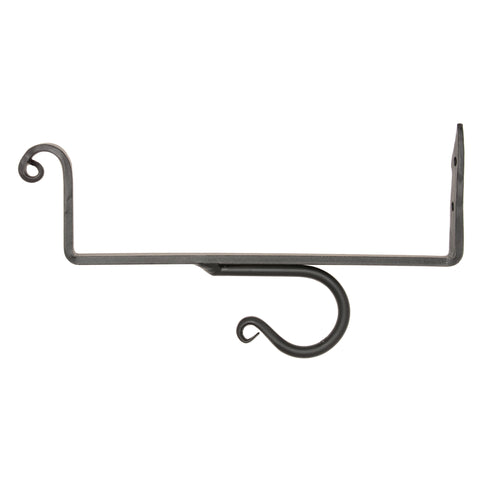 Wrought Iron 8-Inch Shelf Curtain Brackets (Set of 2)
