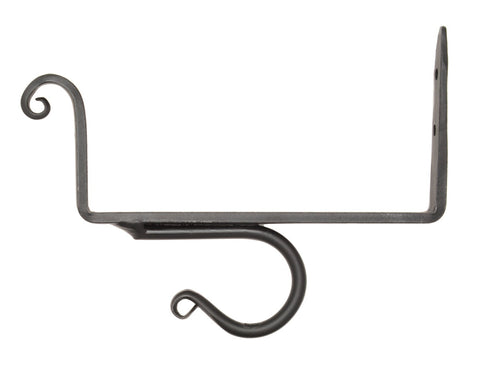 Wrought Iron 6-Inch Shelf Curtain Brackets (Set of 2)