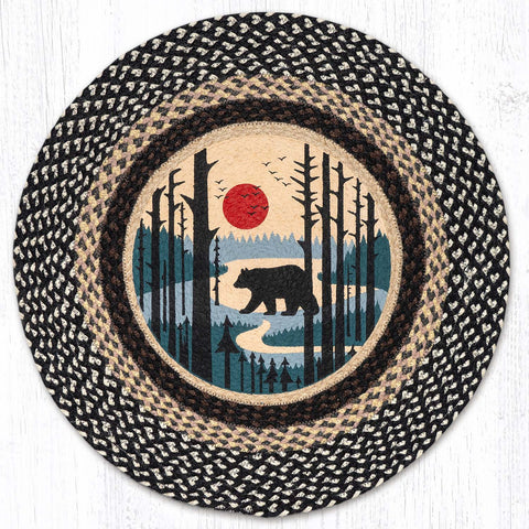 RP-430 Bear Scene Round Patch 27"x27"