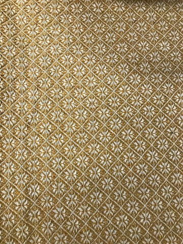 Cherry Blossom Mustard/Cream King Bed Cover Combo - Coverlet and 2 Matching Pillow Shams. Visit website for free shipping offer. Primitive Country Home Decor.