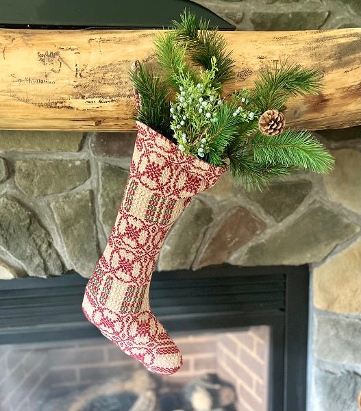 CAMBRIDGE RED/GREEN/TAN STOCKING