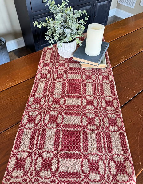 Cambridge Woven Throw – Red & Tan, 52" x 74"