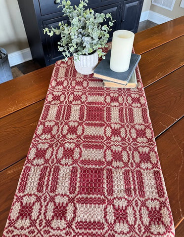 Cambridge Woven Throw – Red & Tan, 52" x 74"