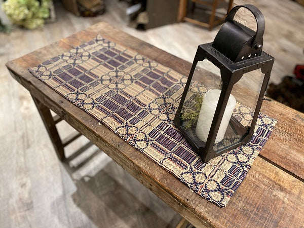 Yorktown Weave Brick/Navy/Linen Throw