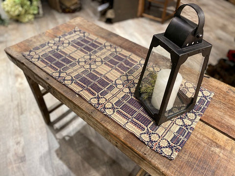 Yorktown Weave Brick/Navy/Linen Throw