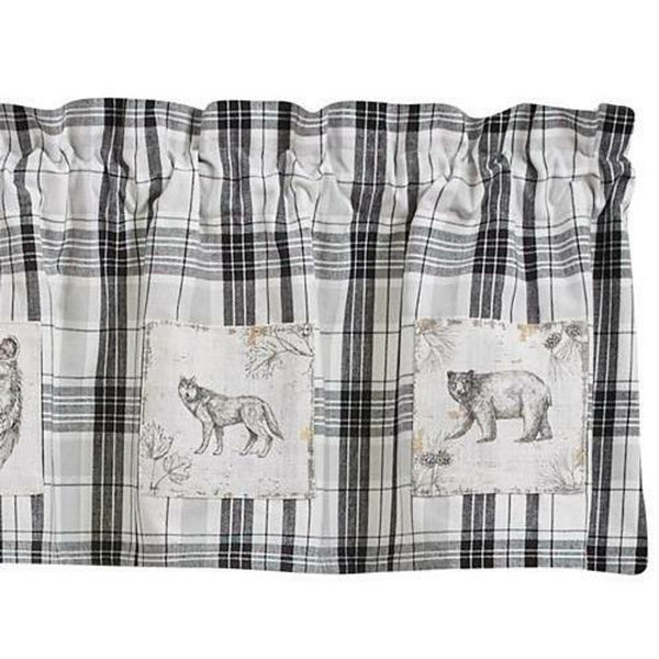 Refined Rustic Lined Patch Valance 60X14