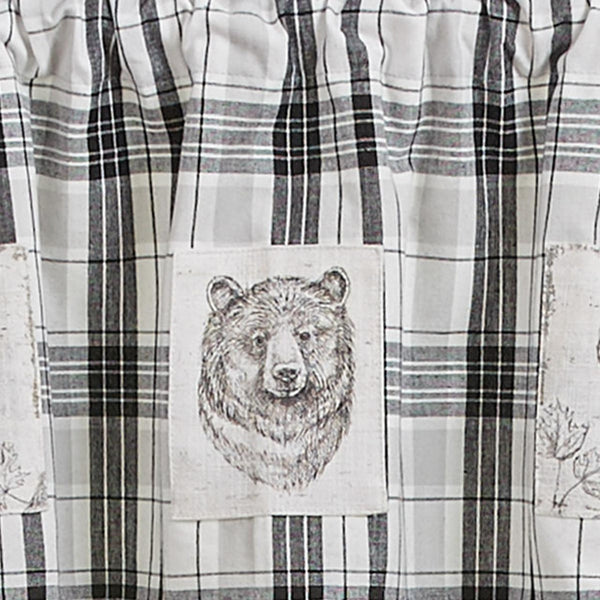 Refined Rustic Lined Patch Valance 60X14