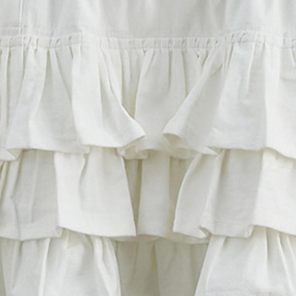 Ruffled White Valance