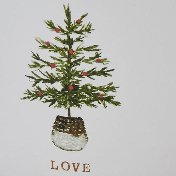 Rustic Christmas Love Mugs (Set of 4)