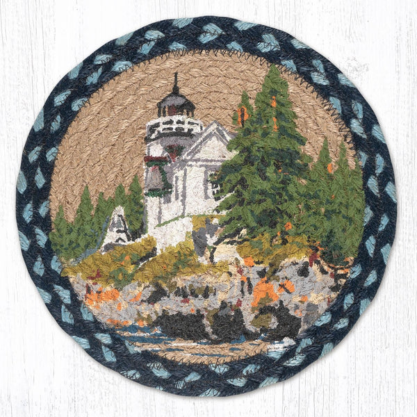 MSPR-311 Bass Harbor Printed Round Trivet 10"x10"