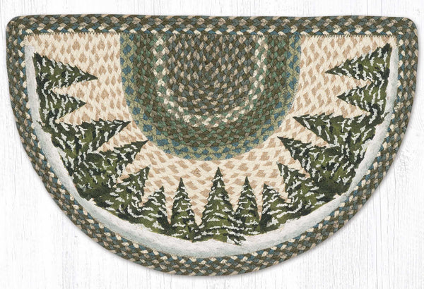 SCP-419 Holiday Village Trees Printed Slice 18"x29"