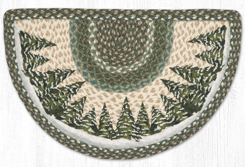 SCP-419 Holiday Village Trees Printed Slice 18"x29"