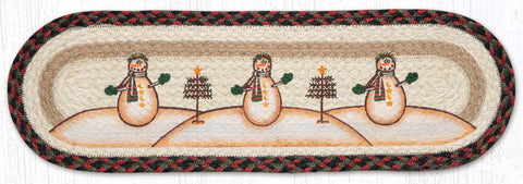 ST-OP-81 Moon & Star Snowman Oval Stair Tread 27"x8.25"