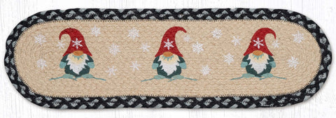 ST-OP-701 Winter Gnome Oval Stair Tread 27"x8.25"