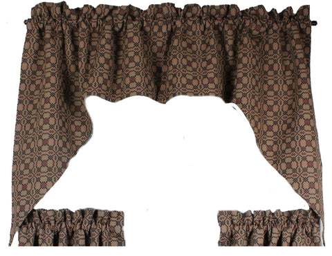 Kendall Jacquard Black Swag